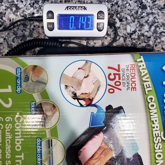 HiBag Travel Compress Storage Bags Combo 12 pc. Suitcase Carry-On NIB - Picture 8 of 8